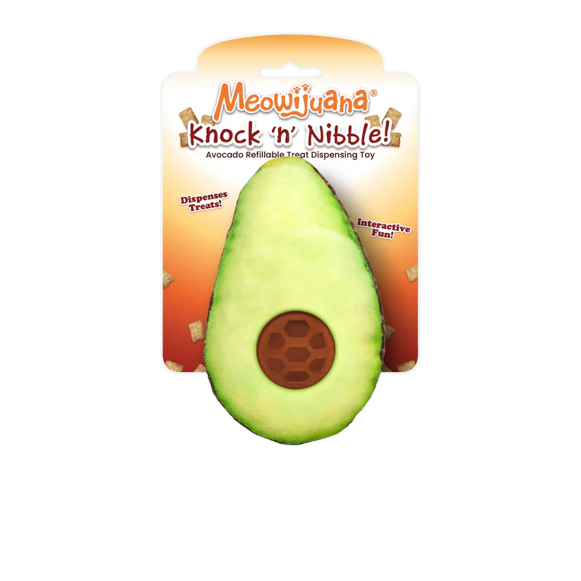 Meowijuana Avocado Treat Dispensing Toy