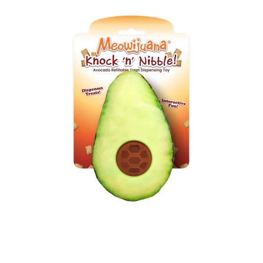 Meowijuana Avocado Treat Dispensing Toy