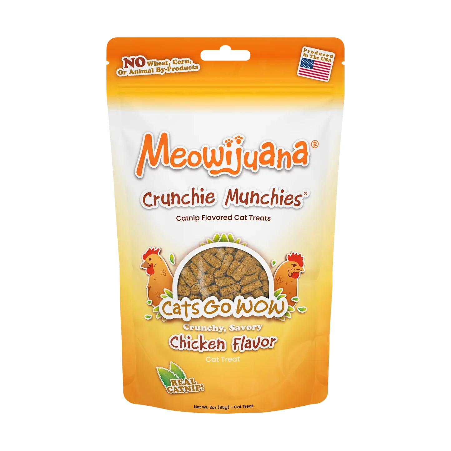 Meowijuana Crunchie Munchies Chicken Cat Treats