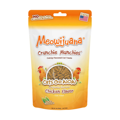 Meowijuana Crunchie Munchies Chicken Cat Treats