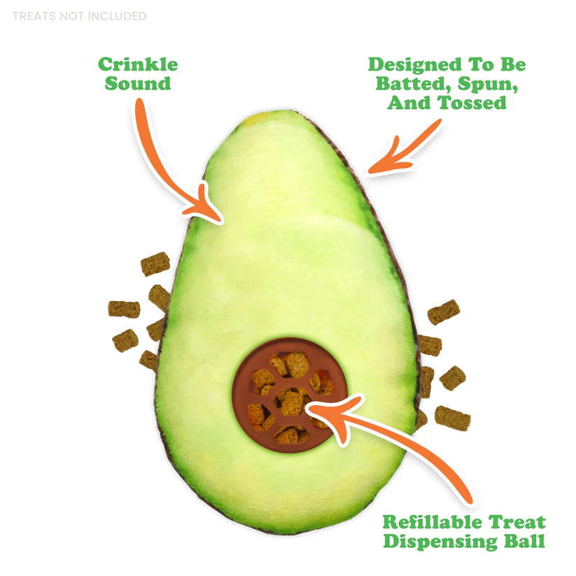 Meowijuana Avocado Treat Dispensing Toy