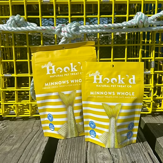Totally Hook'd Whole Minnow Treats - 2oz or 4oz