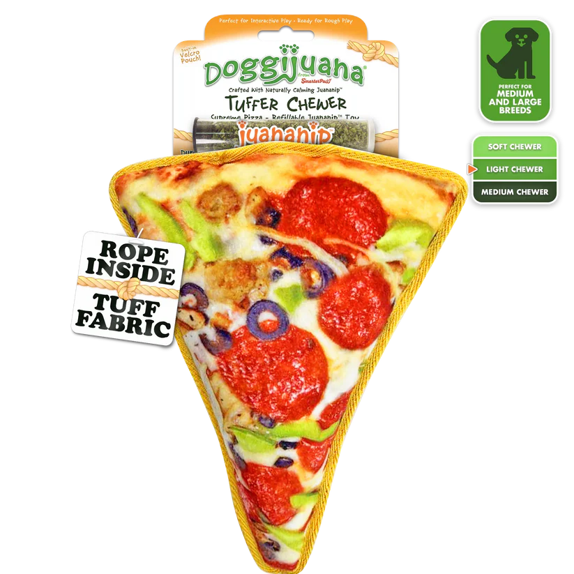 Doggijuana Pizza Tuffer Chewer Toy