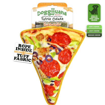 Doggijuana Pizza Tuffer Chewer Toy