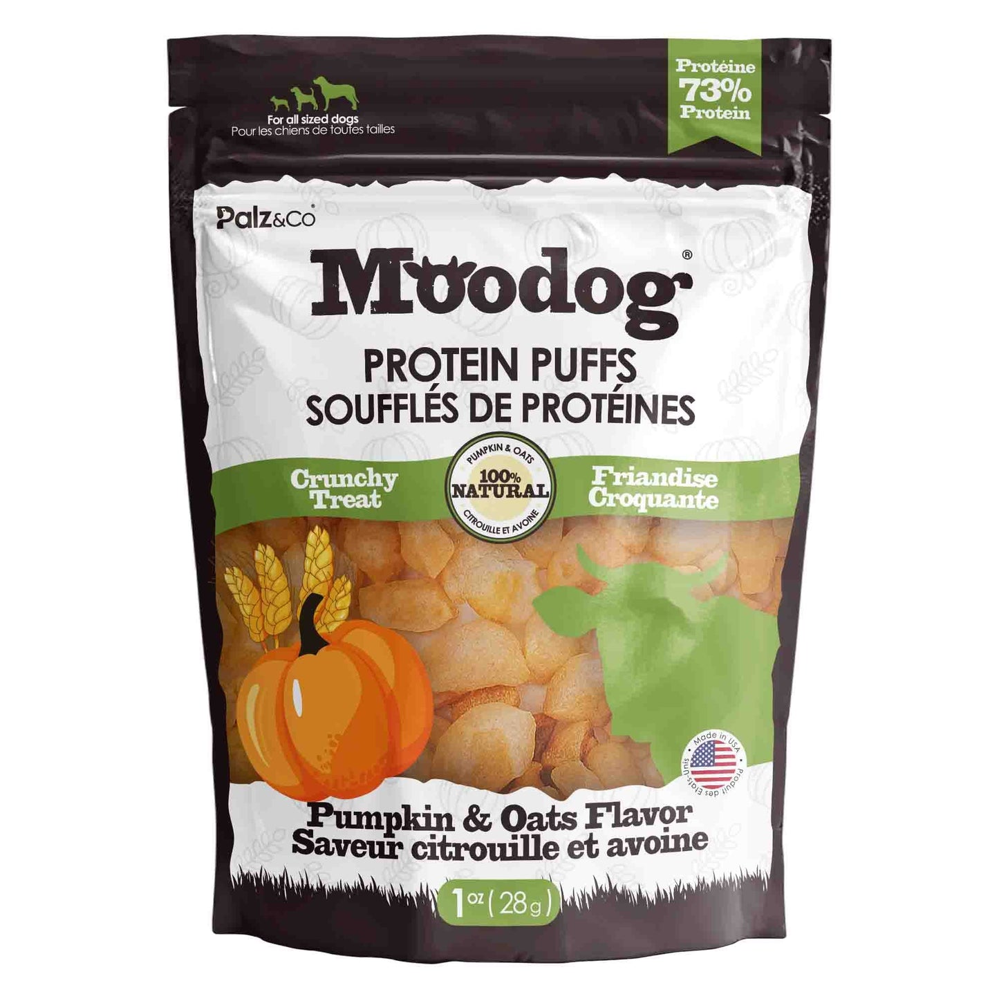 Palz & Co Moodog Beef Protein Puffs