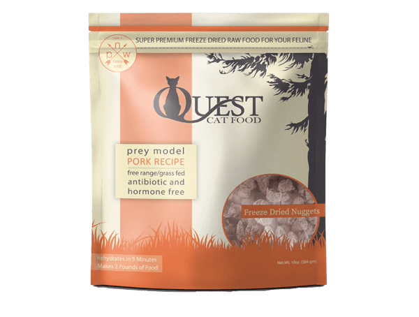 Steve's Quest Freeze Dried Raw Pork Cat Food 10oz