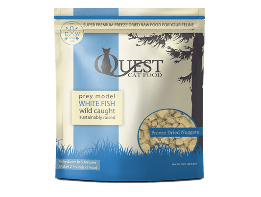 Steve's Quest Freeze Dried Raw White Fish Cat Food 10oz