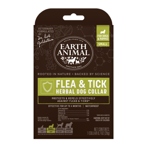 Earth Animal Dog Flea & Tick Collars S, M, L