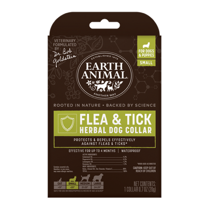 Earth Animal Dog Flea & Tick Collars S, M, L