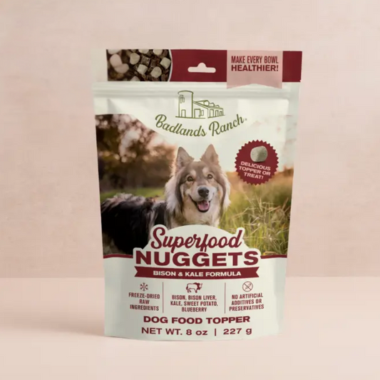 Badlands Ranch Superfood Nuggets Bison 8oz Bag