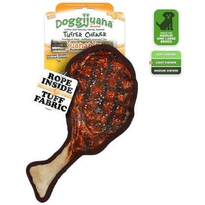 Doggijuana Tomahawk Steak Chewer Toy