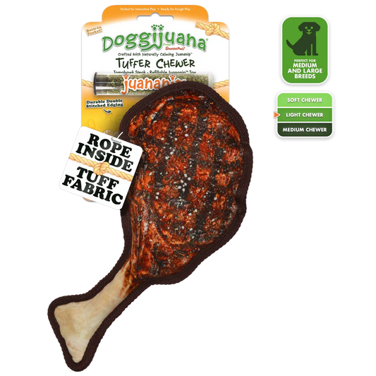 Doggijuana Tomahawk Steak Chewer Toy