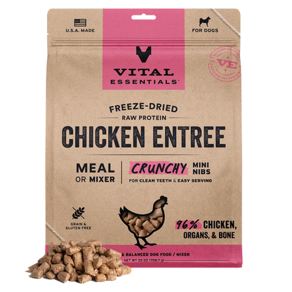 Vital Essentials Chicken Crunchy Mini Nibs Entree 25oz