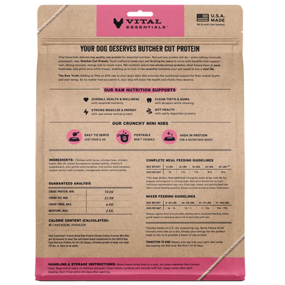 Vital Essentials Chicken Crunchy Mini Nibs Entree 25oz
