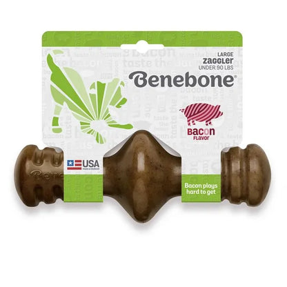 Benebone Zaggler Chew Toy - Bacon SMLG