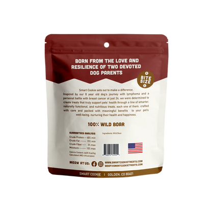 Smart Cookie Wild Boar Jerky Cat Treats 2oz