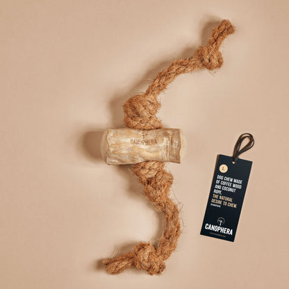 Canophera Dog Chew Coffee Wood and Coconut Rope S, M, L, XL