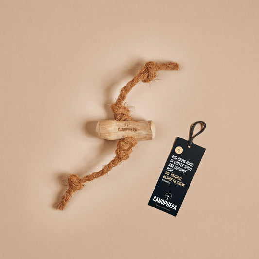 Canophera Dog Chew Coffee Wood and Coconut Rope S, M, L, XL