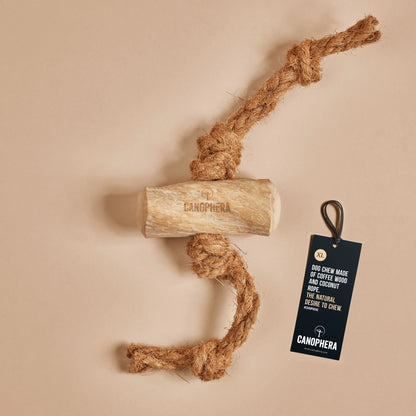 Canophera Dog Chew Coffee Wood and Coconut Rope S, M, L, XL