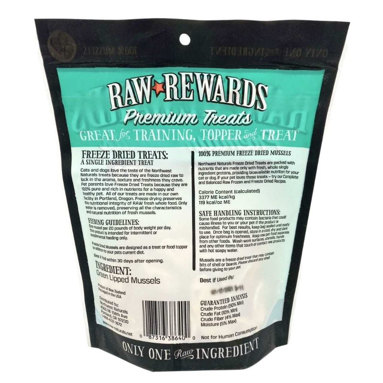 Northwest Naturals FD Green Mussels 2oz Bag