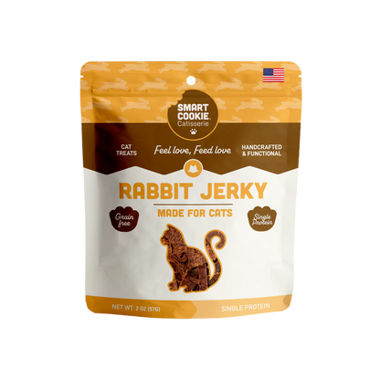 Smart Cookie Rabbit Jerky Cat Treats 2oz