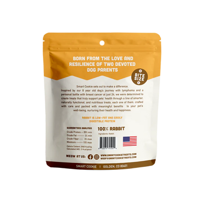 Smart Cookie Rabbit Jerky Cat Treats 2oz
