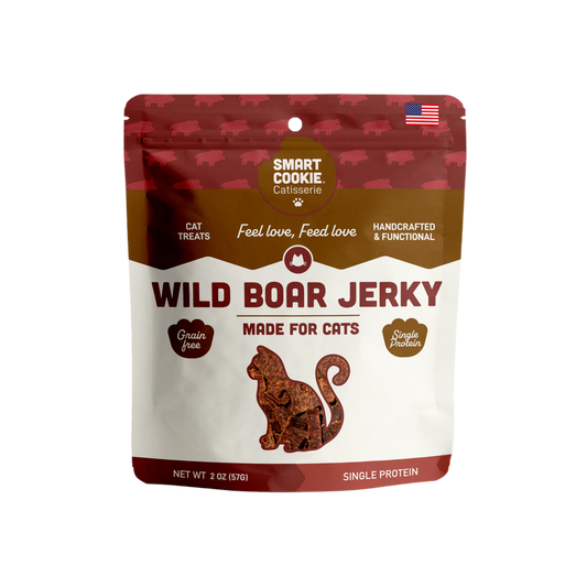 Smart Cookie Wild Boar Jerky Cat Treats 2oz