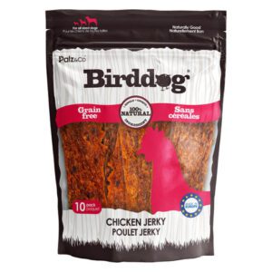 Bag of Birddog Chicken Jerky Dog Treats.