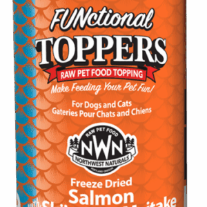 Package of FUNctional Toppers raw pet food topping for dogs and cats.