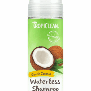 TropiClean Gentle Coconut Waterless Shampoo for pets.