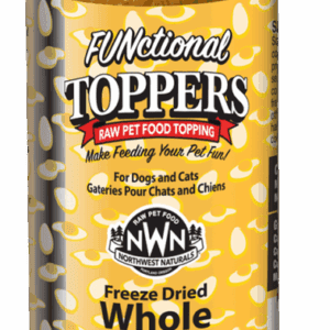 Package of FUNctional Toppers freeze-dried whole food for pets.