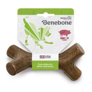 Benebone chew toy for dogs shaped like a wishbone.