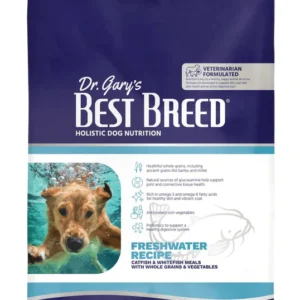 Dr. Gary's Best Breed Freshwater Fish Food for Holistic Dog Nutrition.