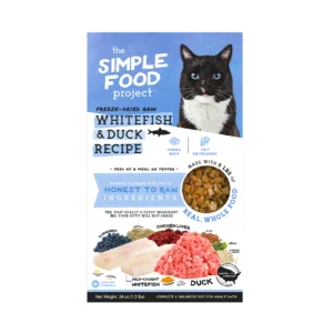 The Simple Food Project Food for Cats - Whitefish & Duck Recipe